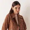 BLOUSON DAIM FEMME