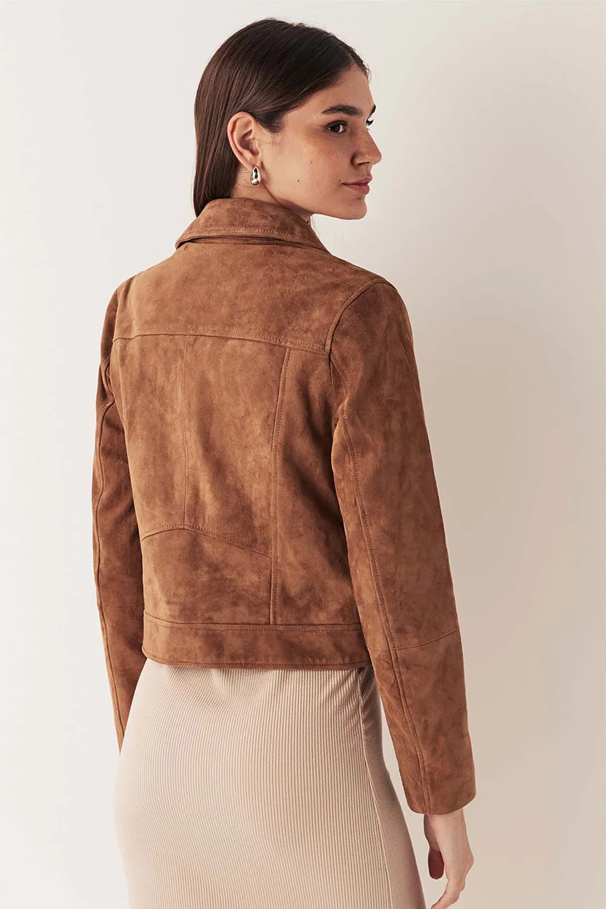 BLOUSON DAIM FEMME