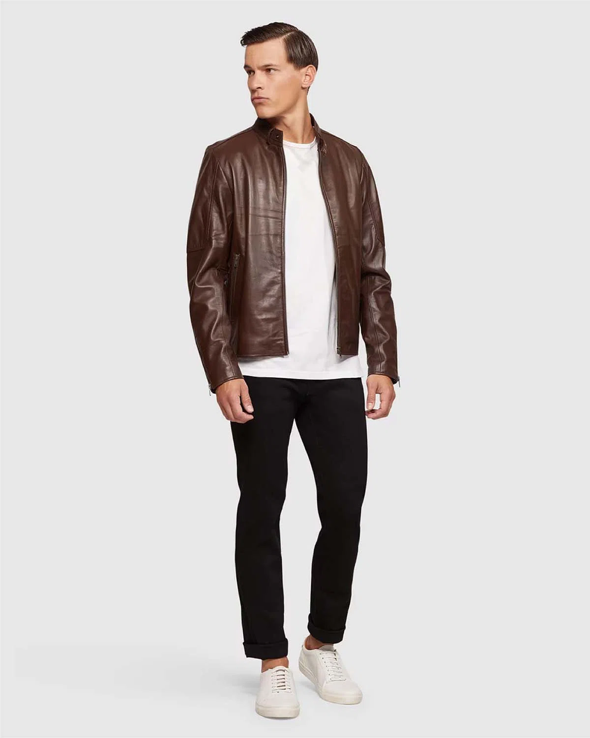 BLOUSON CUIR HOMME