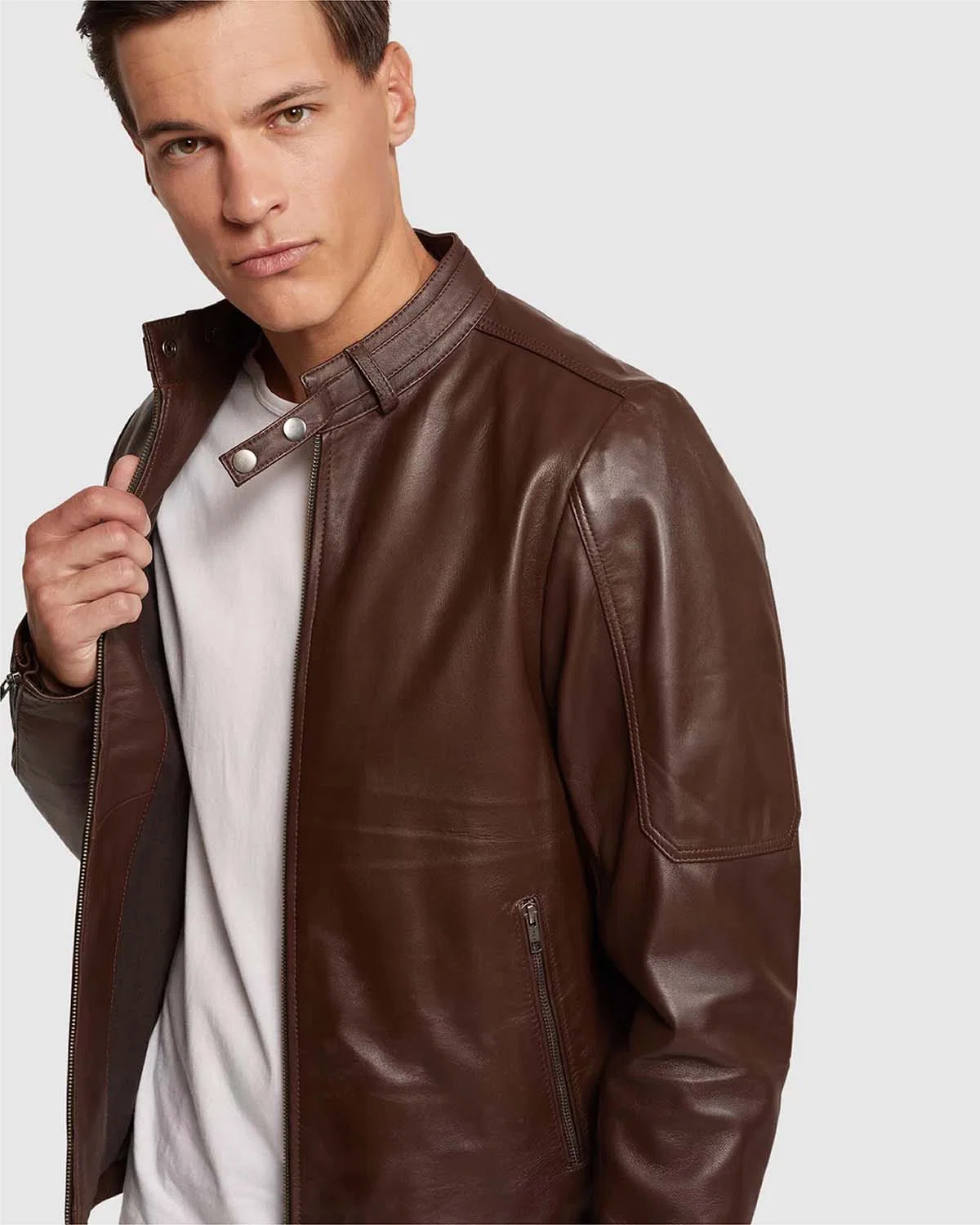 BLOUSON CUIR HOMME