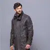 MANTEAU CUIR HOMME