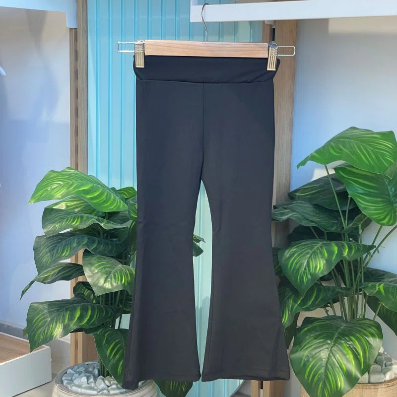 Legging Patte d'Éléphant Noir – Réf P6030 – (5A-8A)