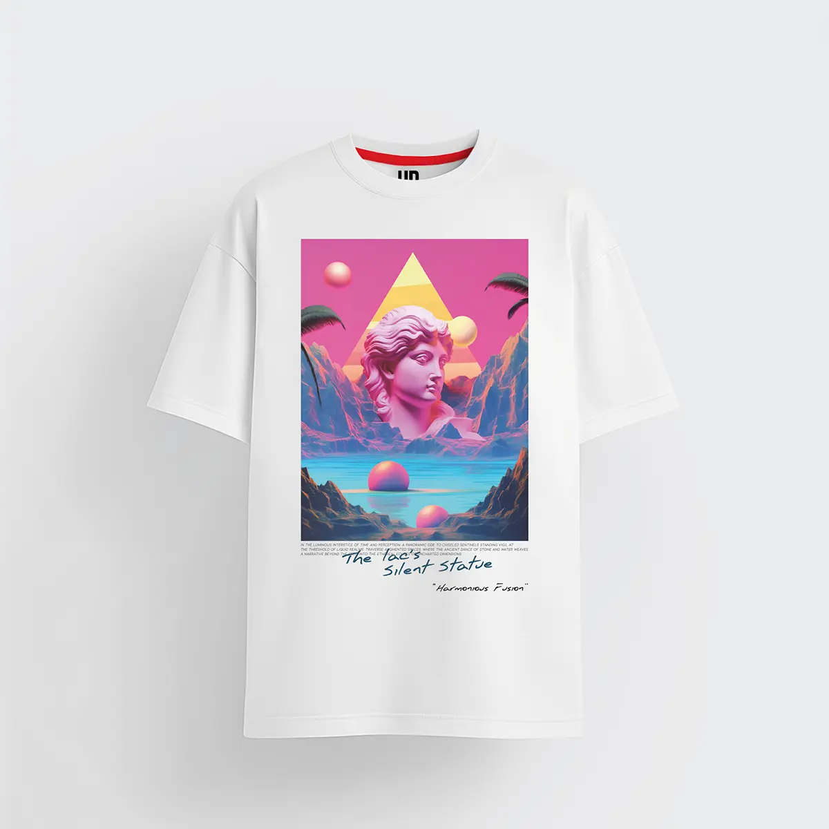 Harmonious Fusion White T-shirt
