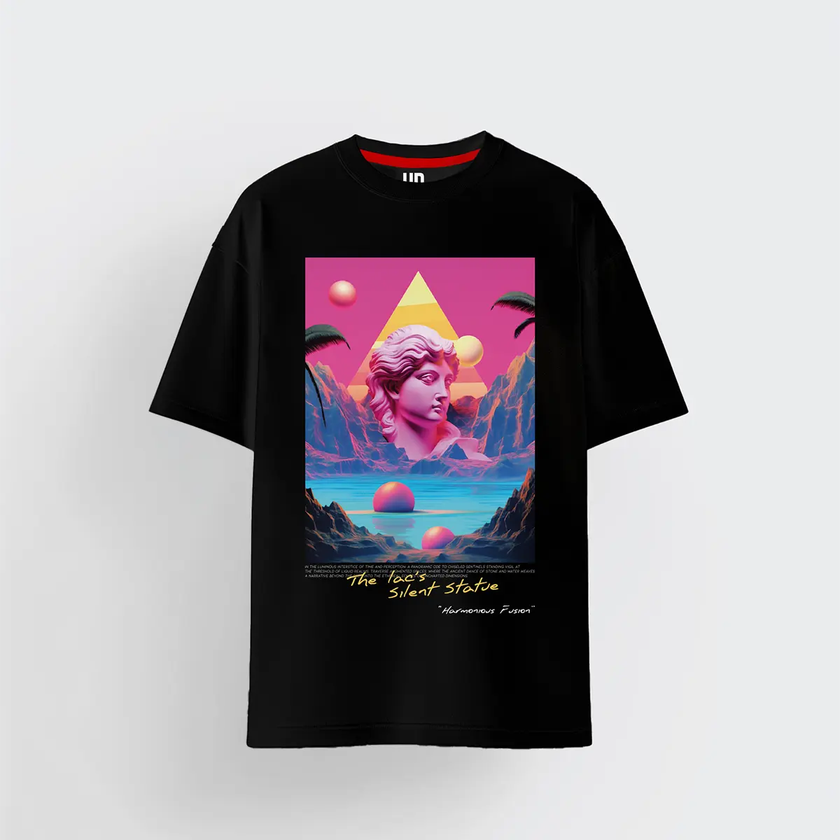 Harmonious Fusion Black T-shirt