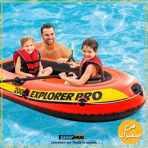Set bateau INTEX200 2personnes