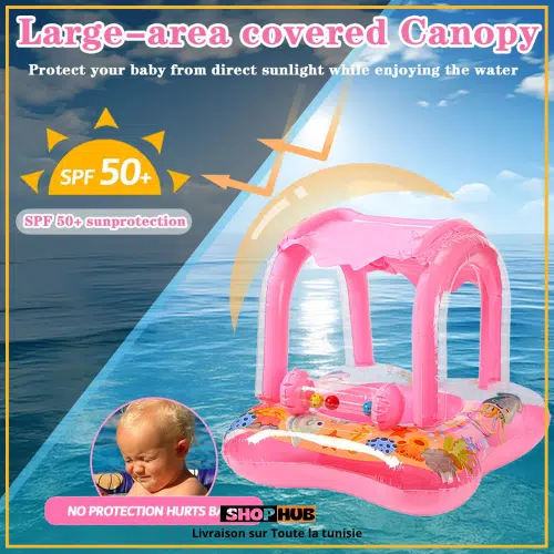 Bouée bébé avec Pare soleil