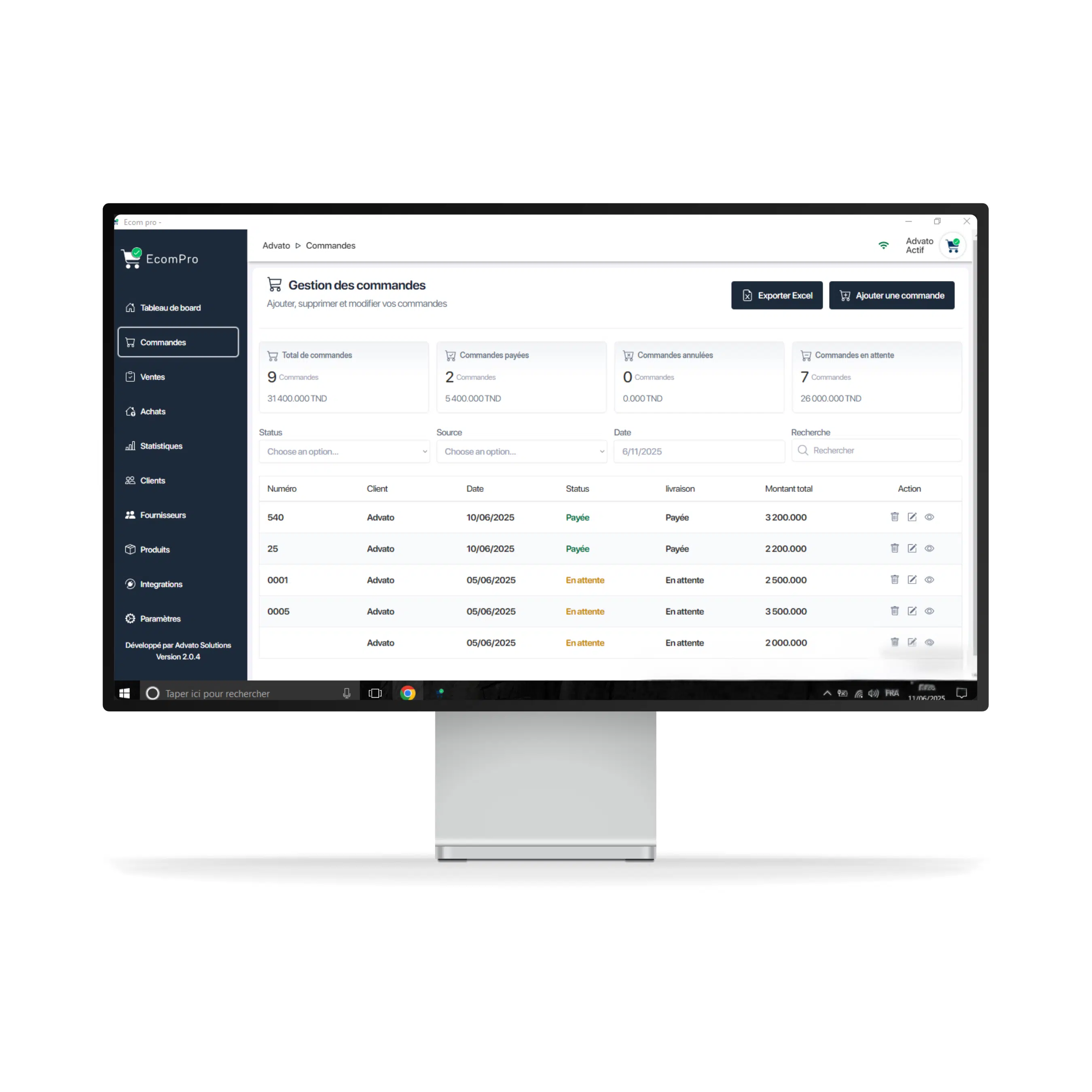 EcomPro - logiciel de gestion d'e-commerce complét
