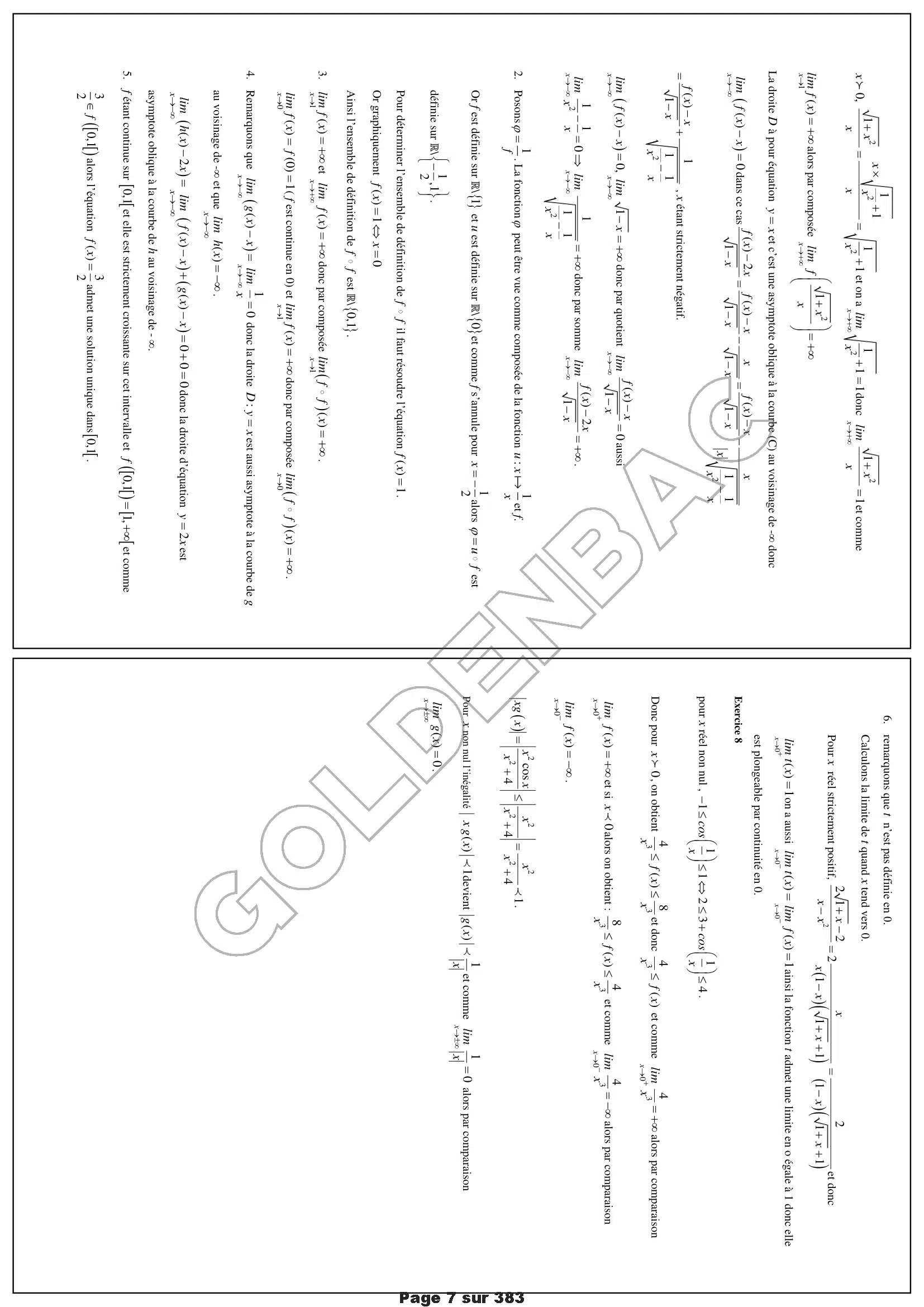 MATHEMATIQUES - 1ER TRIMESTRE - BAC MATHS