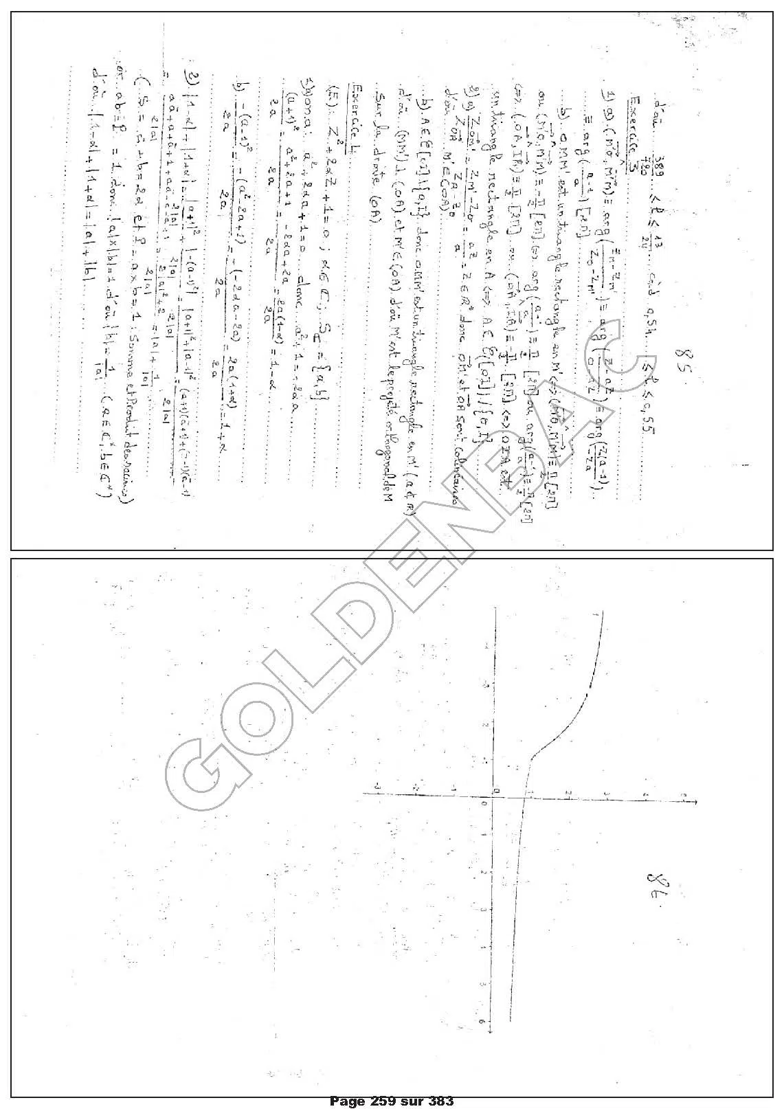 MATHEMATIQUES - 1ER TRIMESTRE - BAC MATHS