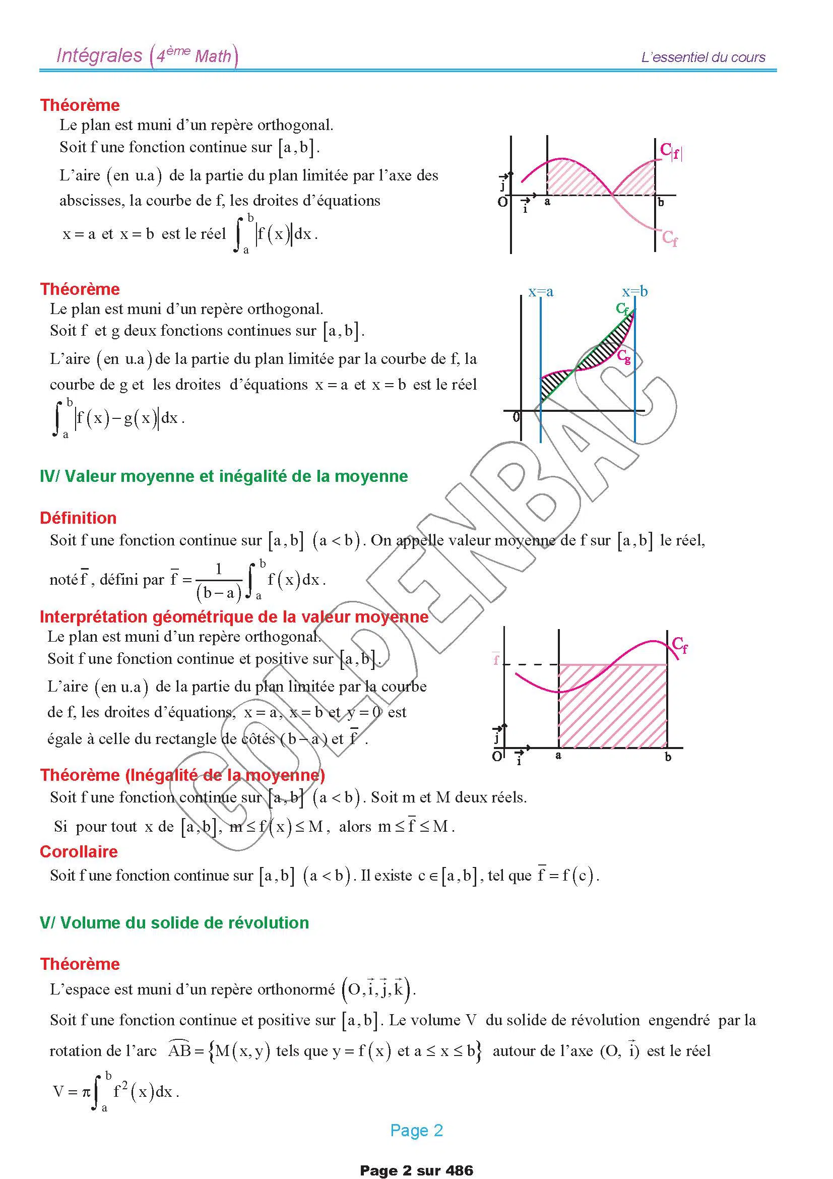 MATHEMATIQUES - 2EME & 3EME TRIMESTRE - BAC MATHS