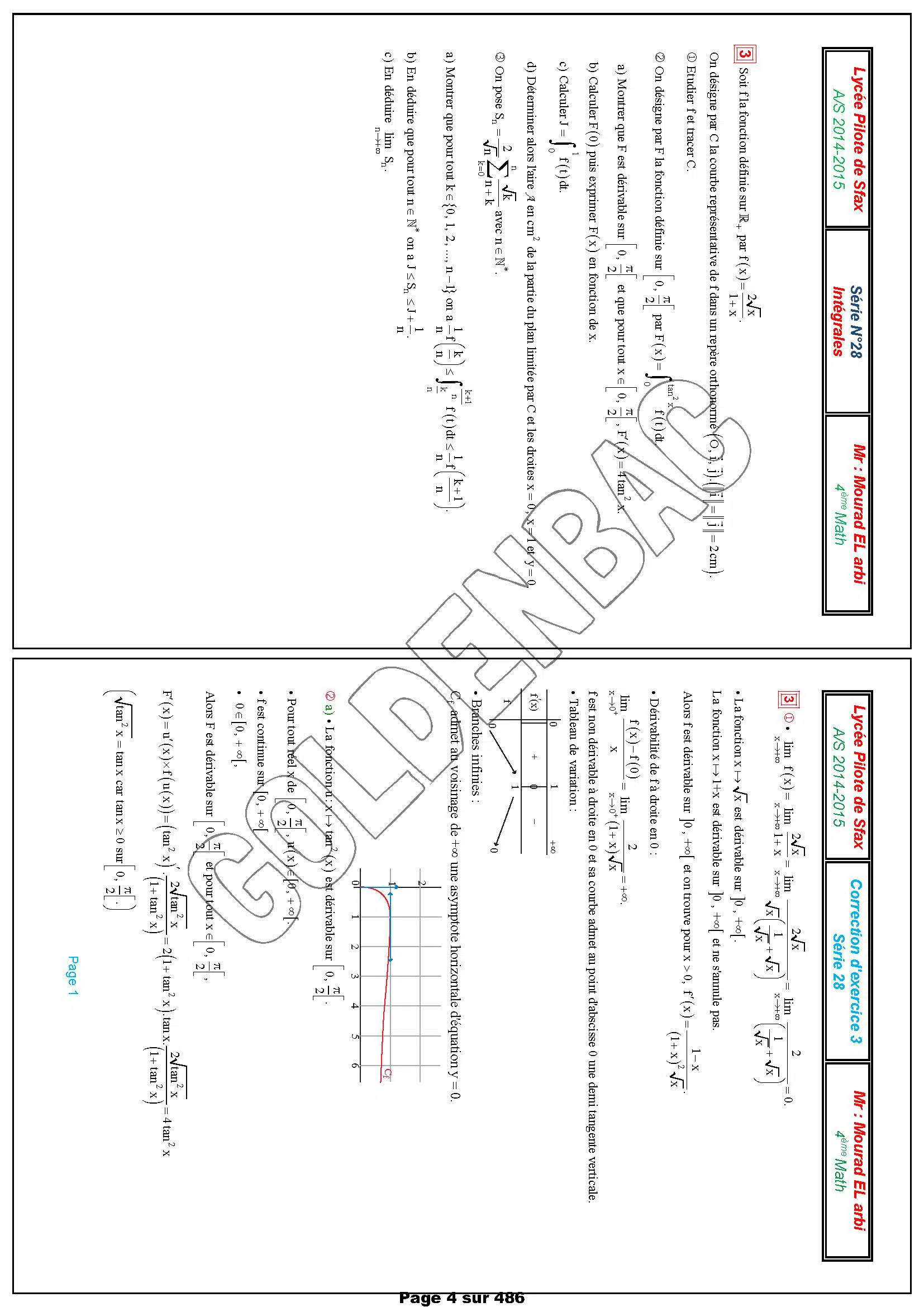 MATHEMATIQUES - 2EME & 3EME TRIMESTRE - BAC MATHS