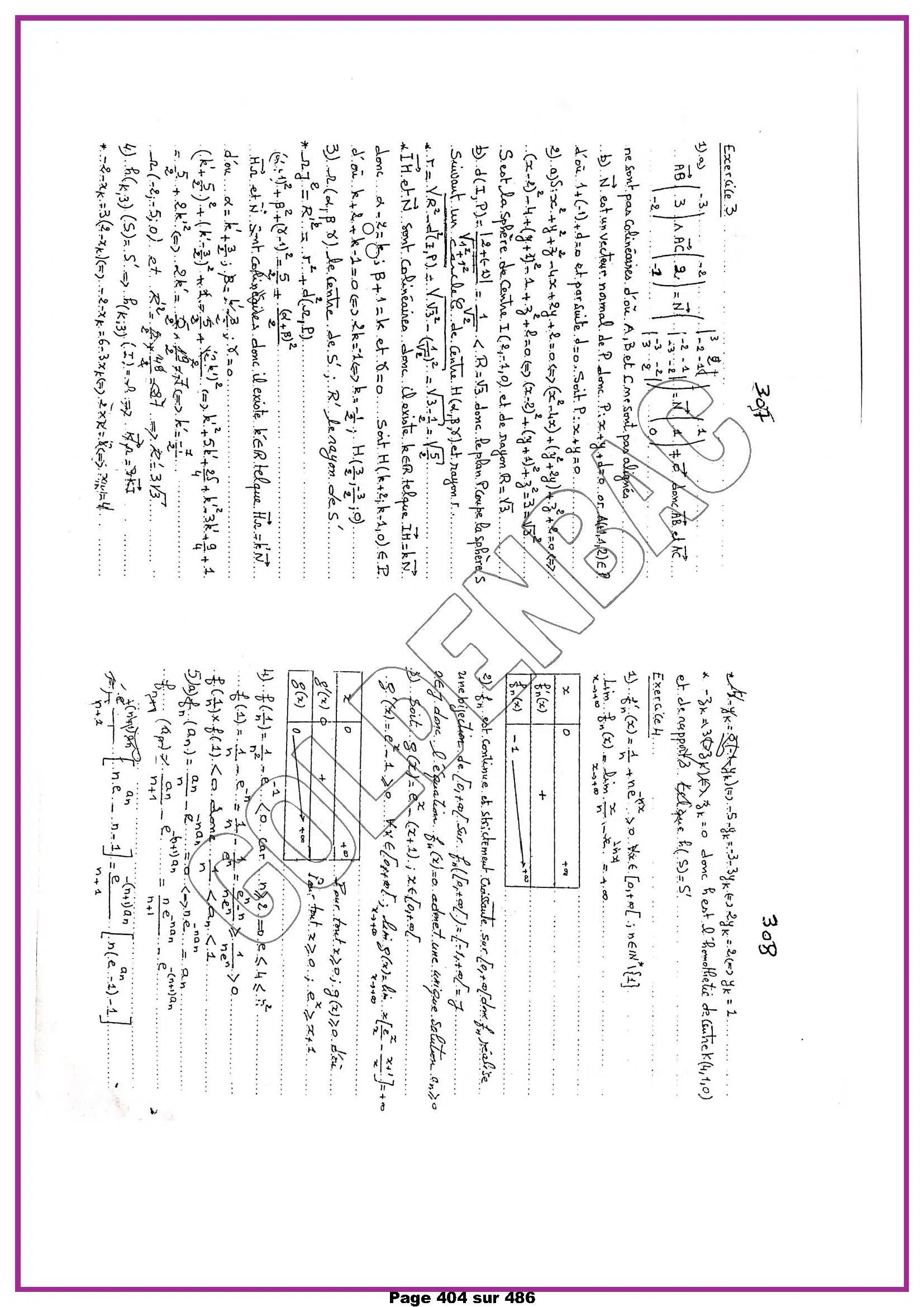 MATHEMATIQUES - 2EME & 3EME TRIMESTRE - BAC MATHS