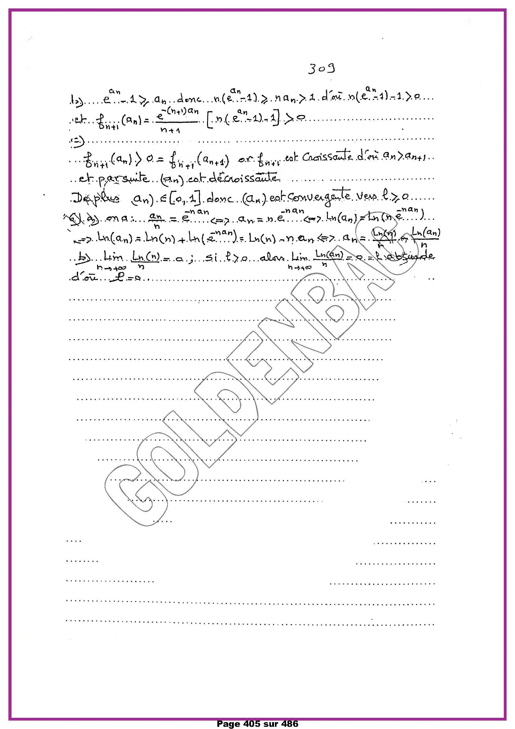 MATHEMATIQUES - 2EME & 3EME TRIMESTRE - BAC MATHS
