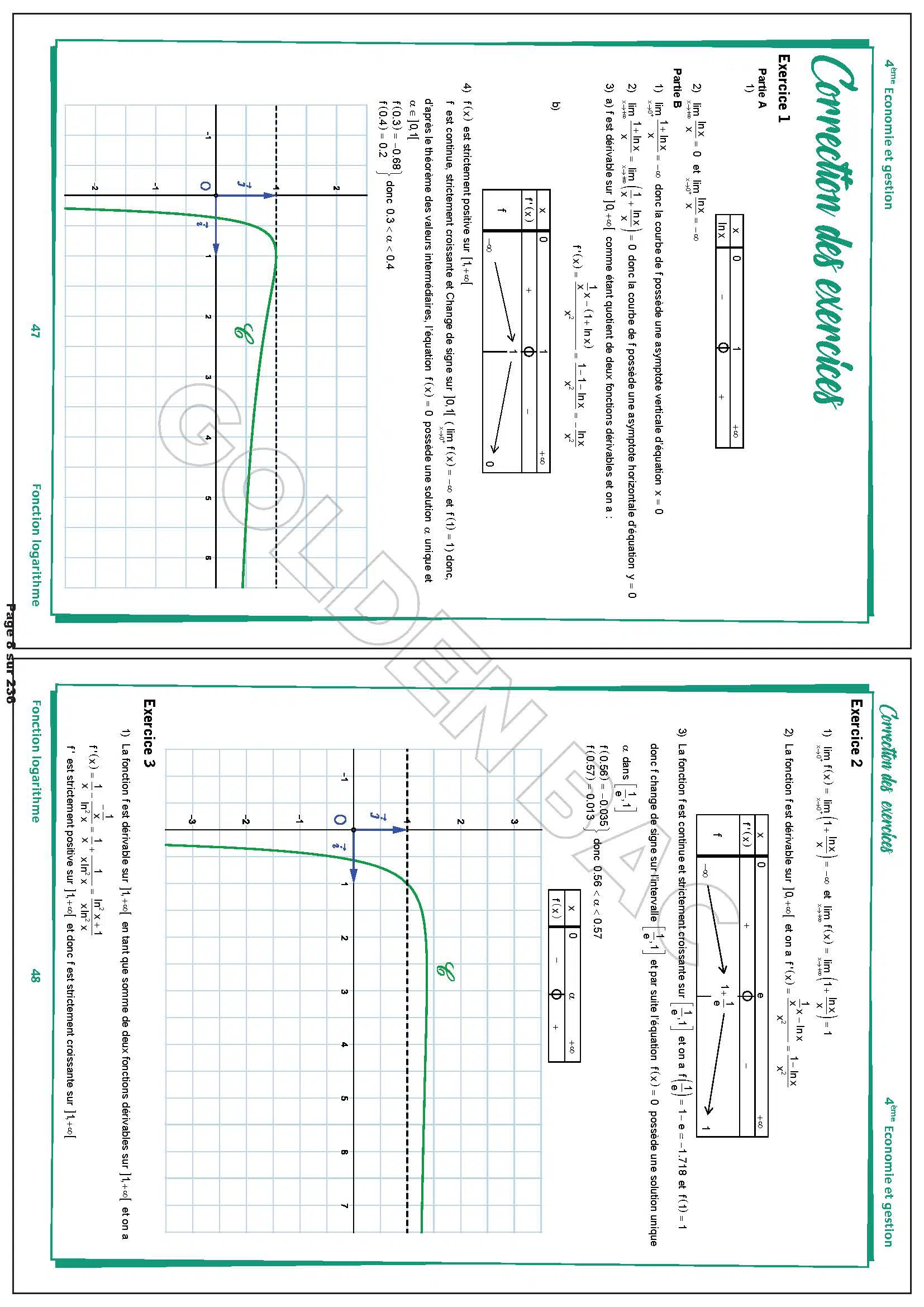 MATHEMATIQUES - 2EME & 3EME TRIMESTRE- BAC ECONOMIE