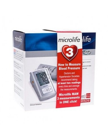 Tensiomètre automatique Microlife BP A3 pour usage à domicile