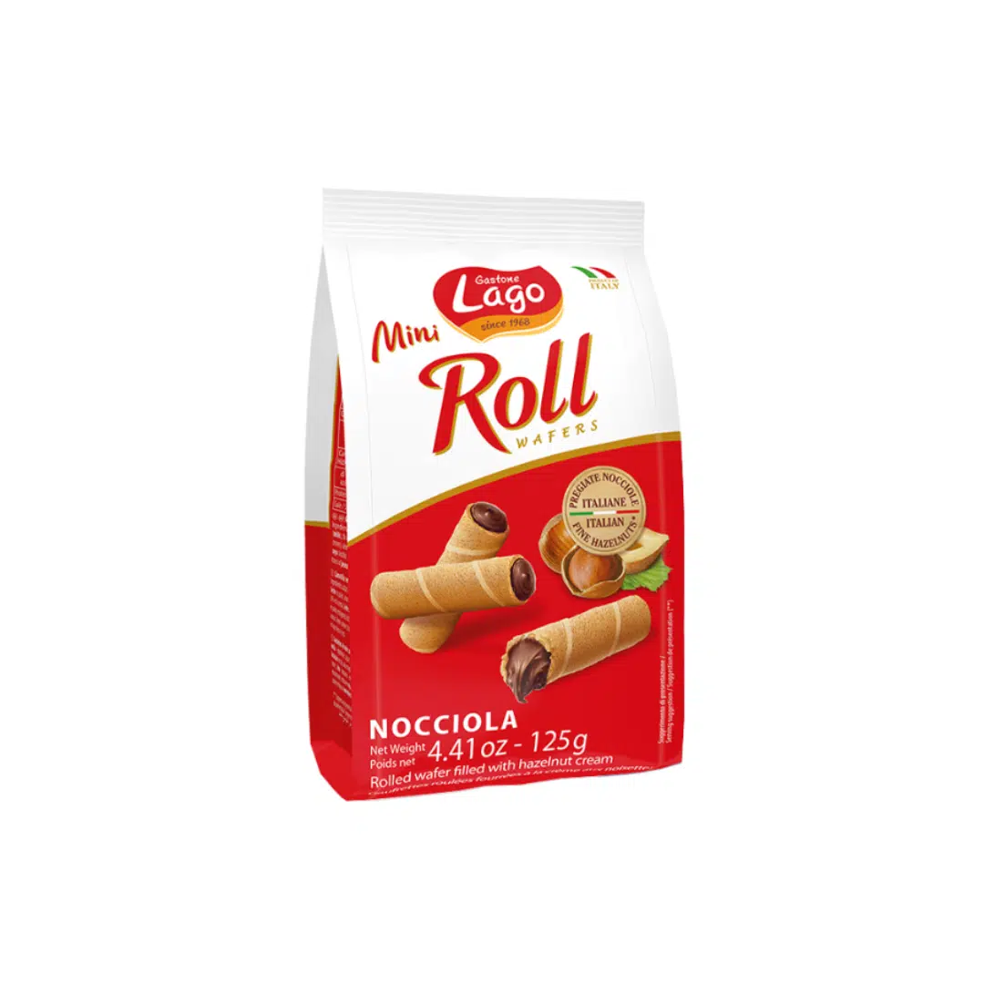 MINI ROLL NOISETTE 125 GR LAGO