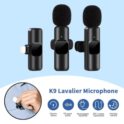 Microphone sans fil K9 2en1