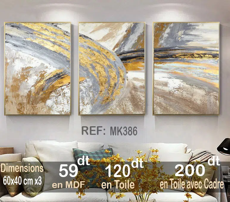 Tableau décoratif 3 pièces - MK386