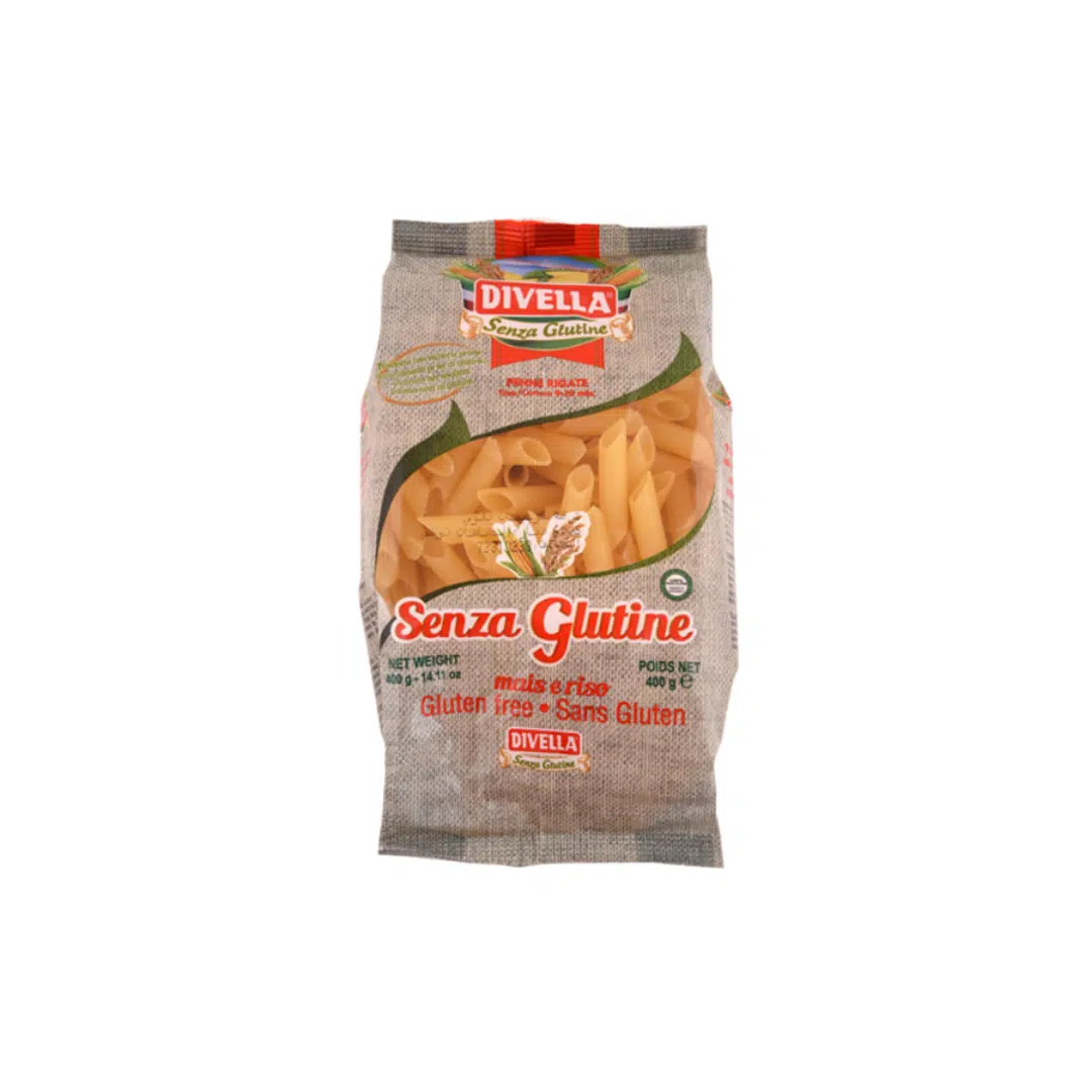PATE PENNE REGATI SANS GLUTEN 400GR DIVELLA