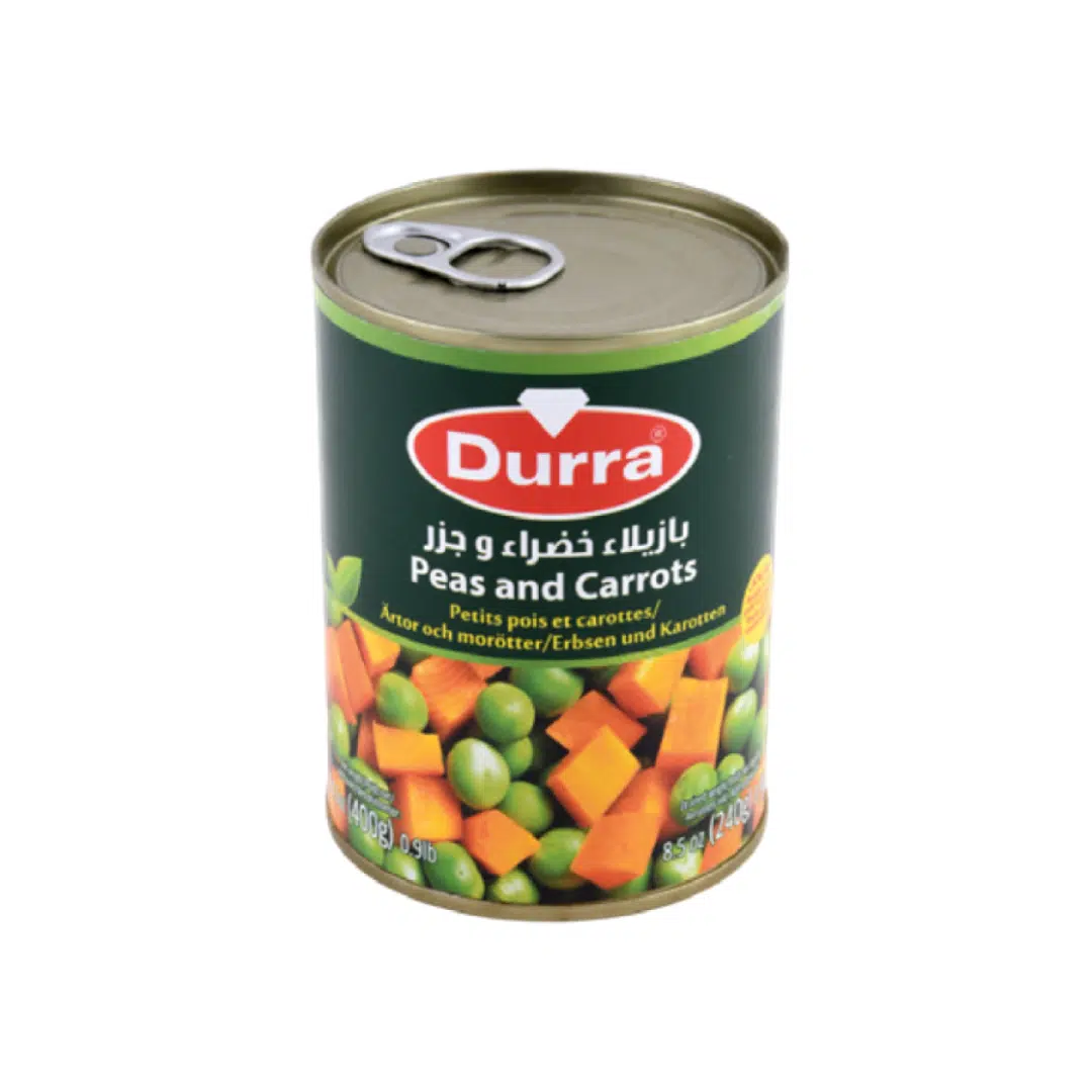 PETITS POIS ET CAROTTE 400 GR DURRA