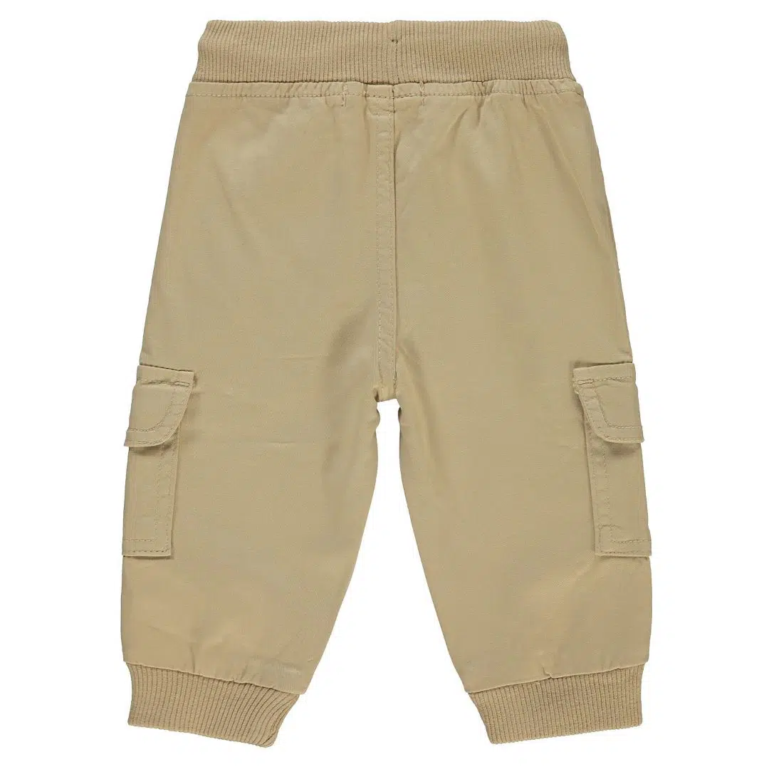 Pantalon Cargo Bébé Garçon – Réf 1054 – Vert -Beige (6-18 mois)