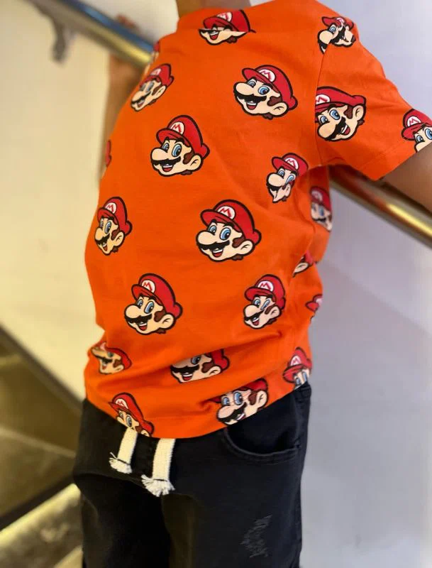 Pull Demi-Manche Super Mario Garçon – Réf W2024 – (4 ans à 8 ans)