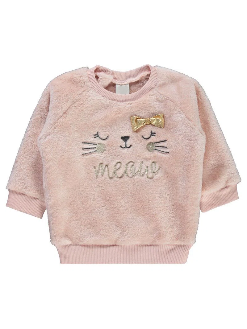 Pull Meow – Réf E752 – Rose (6-18 mois)