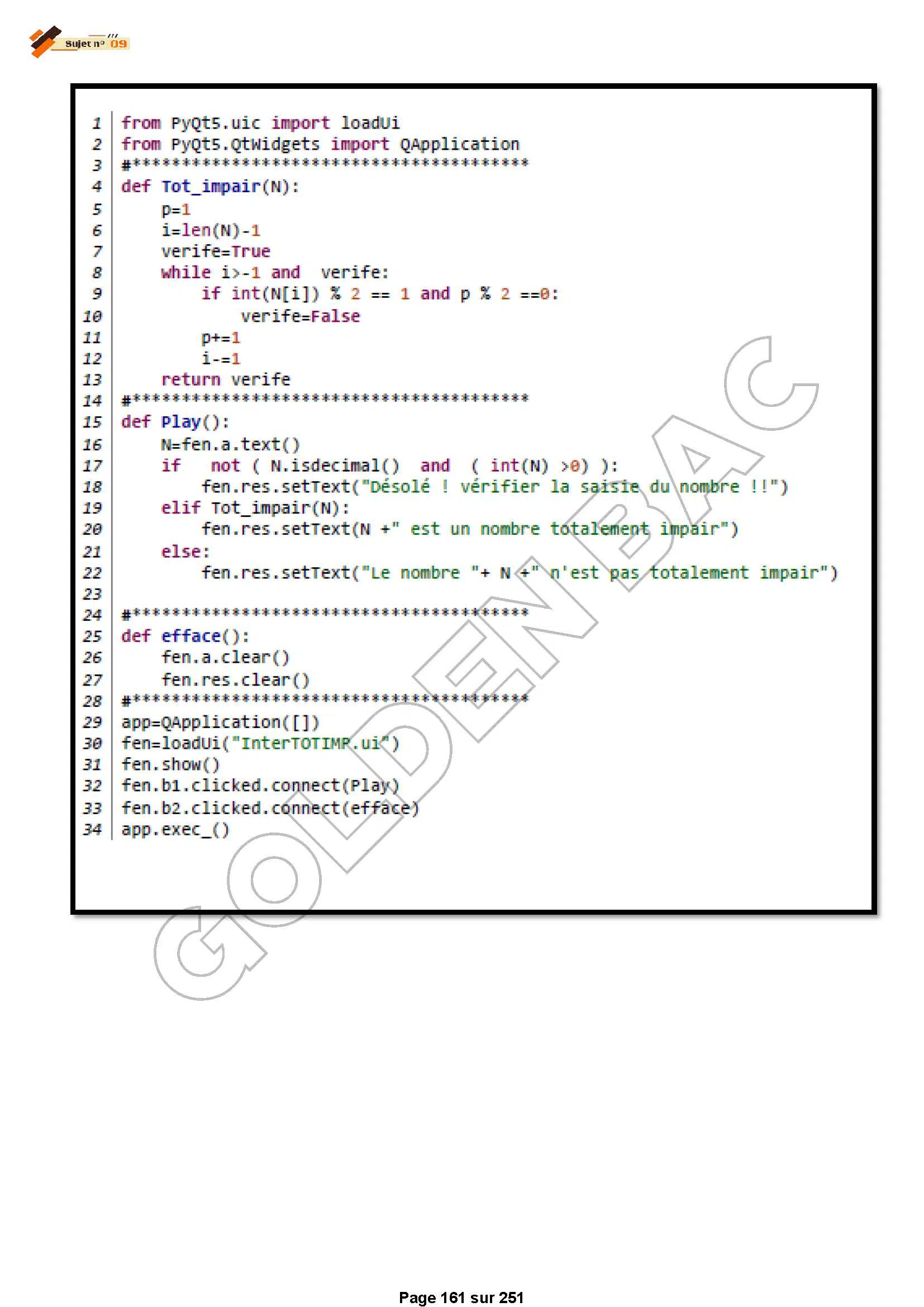 PYTHON- TOUTE LANNEE - BAC SCIENTIFIQUES