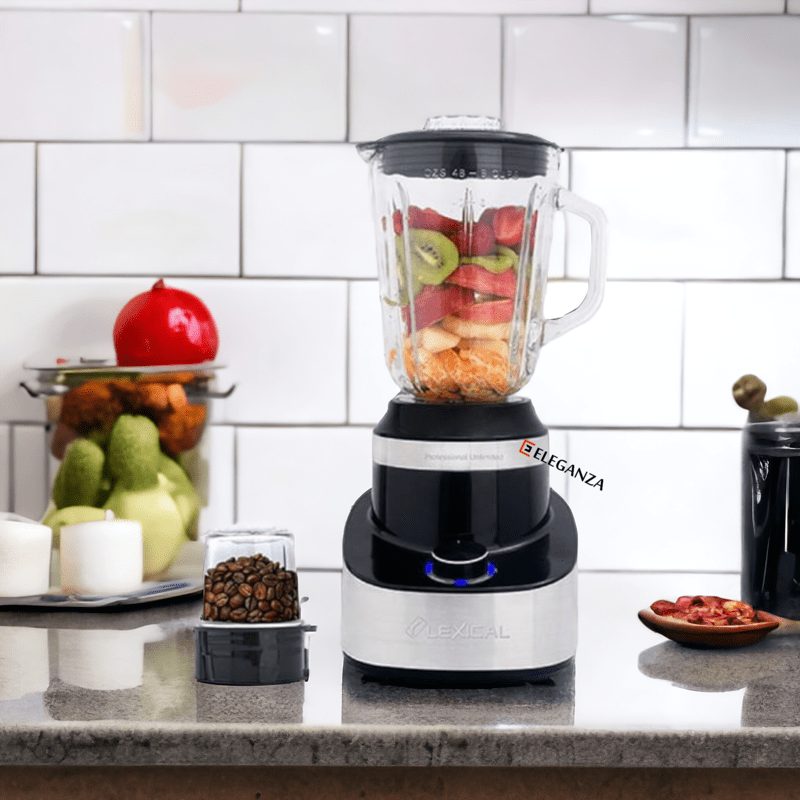 Blender 2En1 Lexical LBL-1504 - 600 Watts - 1.5 Litres - Bol en verre