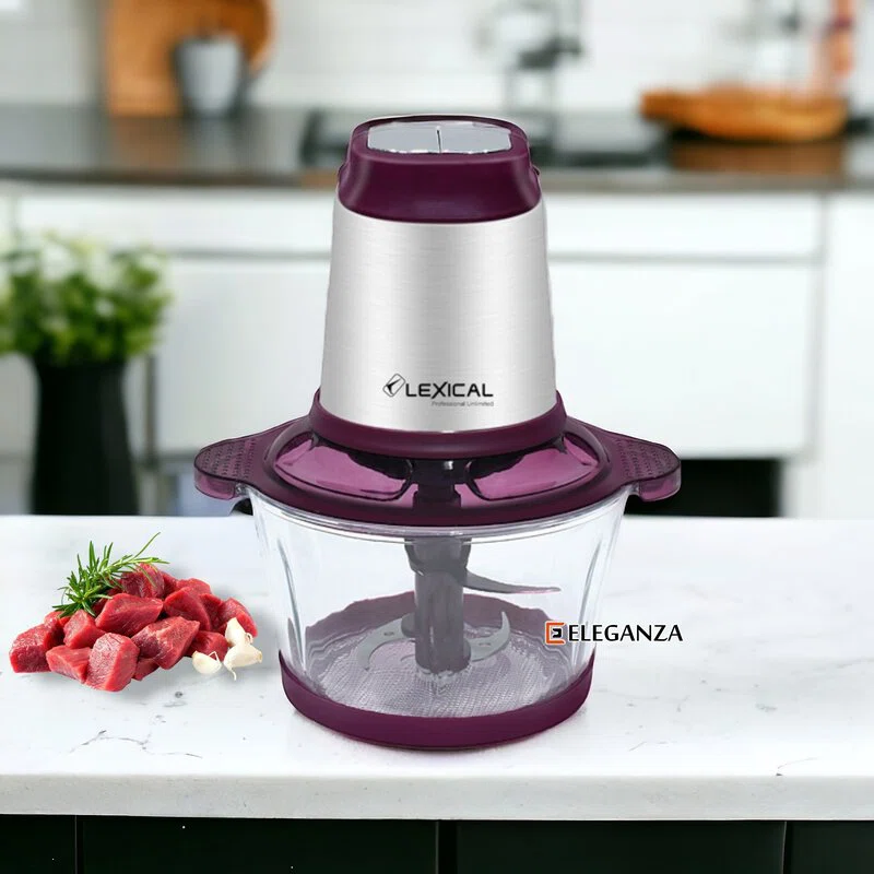 Hachoir électrique Lexical LCH-1911 - Violet - 2 Litres - 300 watts