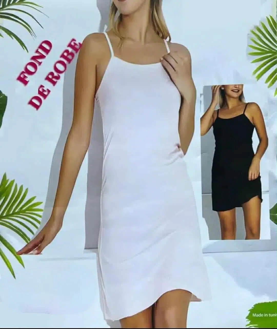 FOND DE ROBE EN COTON