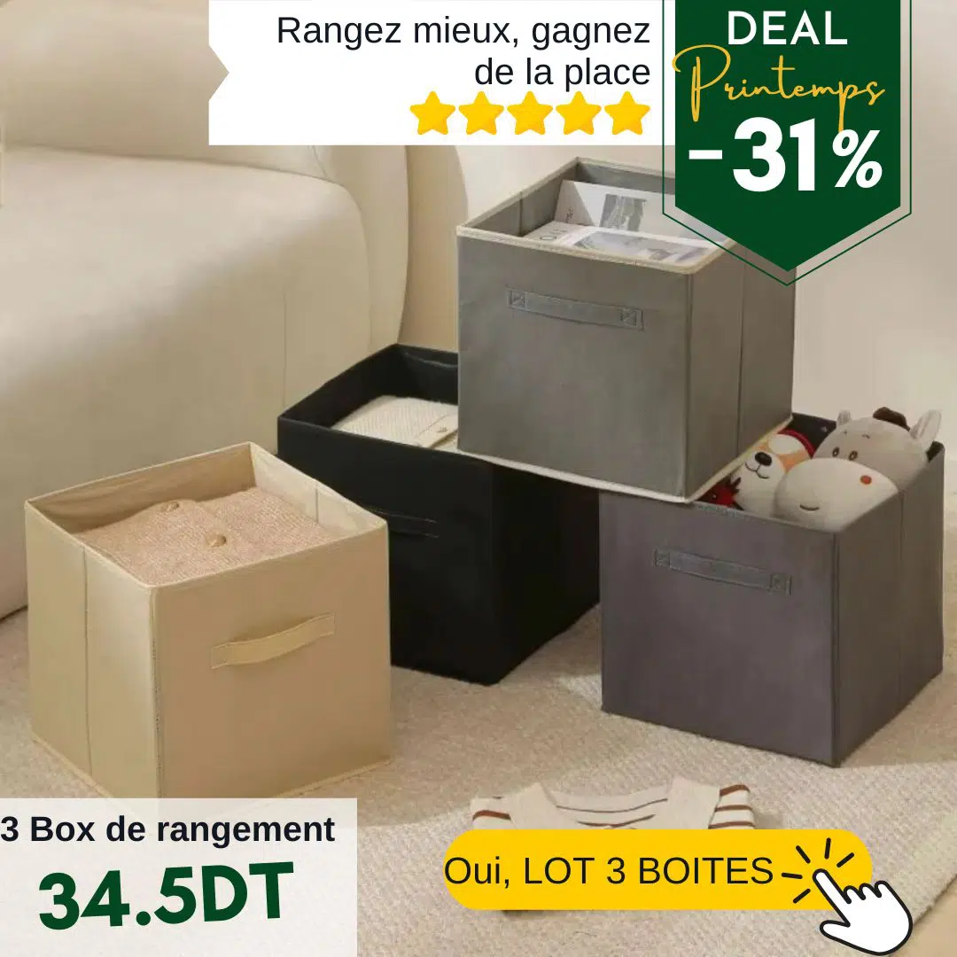 3 box de rangement MODUCASA