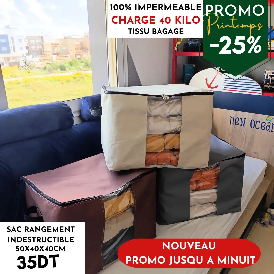 Sac de Rangement Ultra-Résistant – Capacité 40 kg