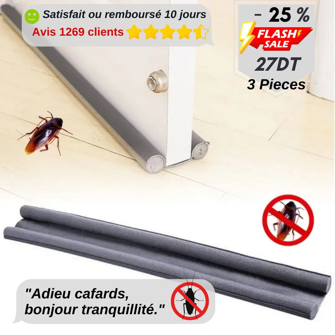 ⚡ Boudin de Porte Anti-Cafard 🔥 3pieces