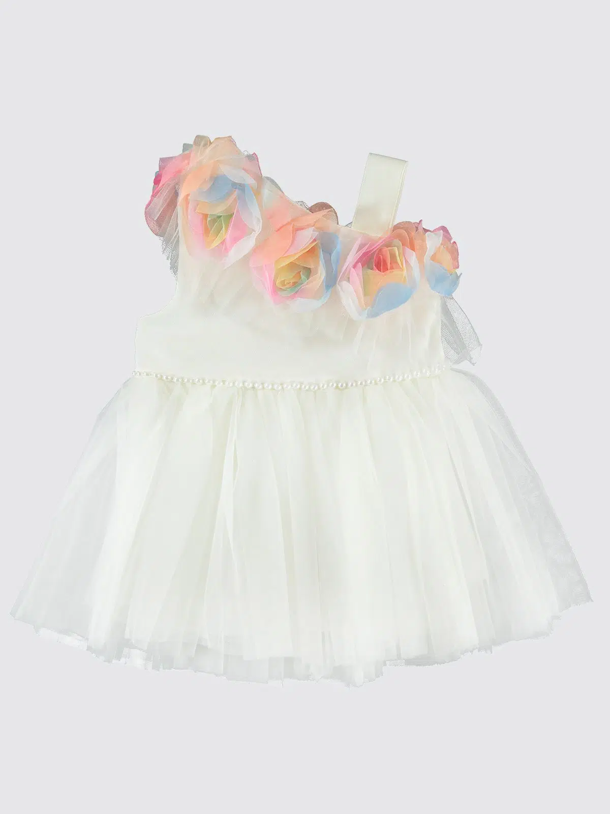 Robe Bébé Blanche Style Je men-fous (6 à 18 mois) – Réf 22301