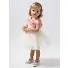 Robe Bébé Blanche Style "Je m'en-fous"  (6 à 18 mois) – Réf 22301