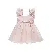 Robe de Soirée Manches Bouffantes – Réf 2564 – Rose (2-5 ans)