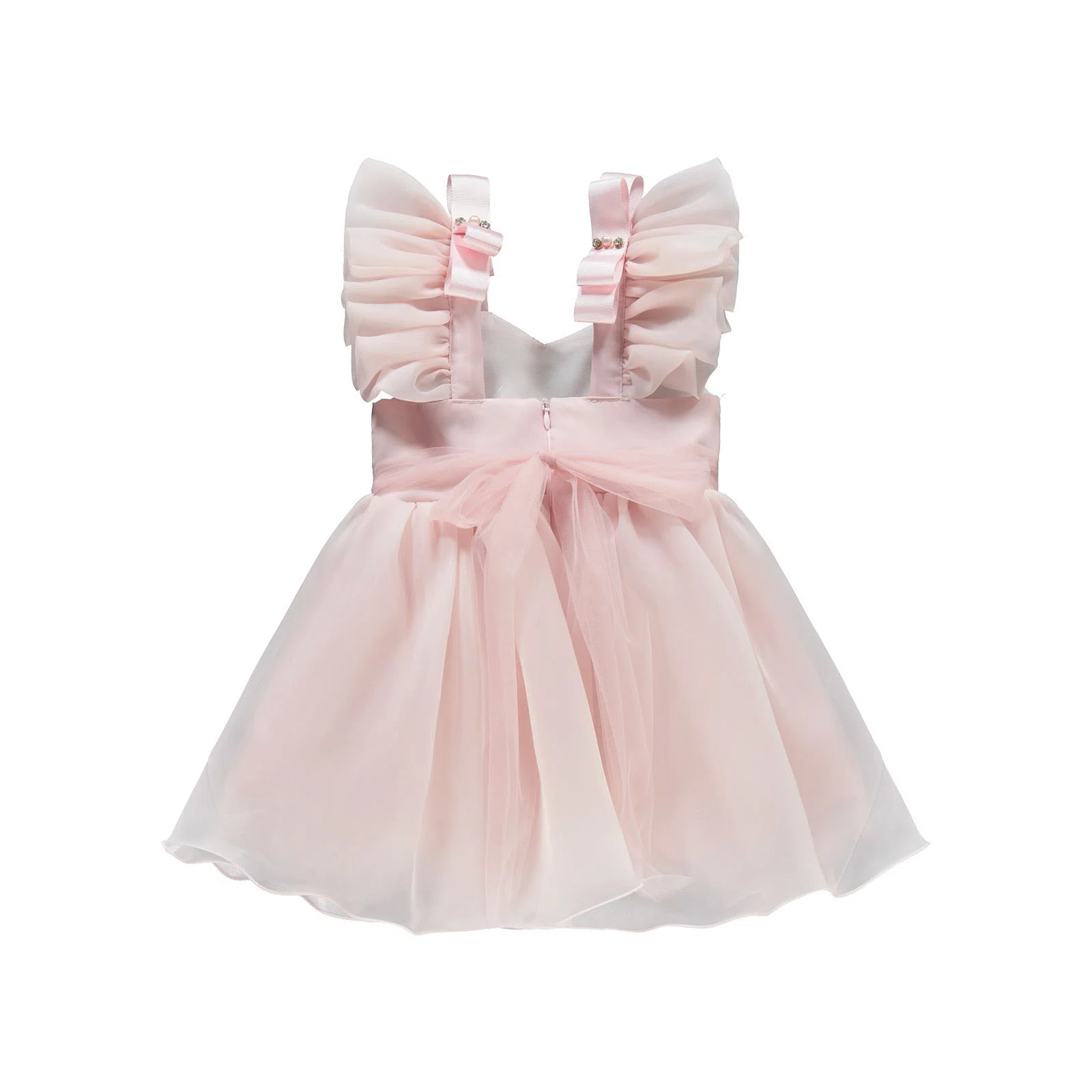 Robe de Soirée Manches Bouffantes – Réf 2564 – Rose (2-5 ans)