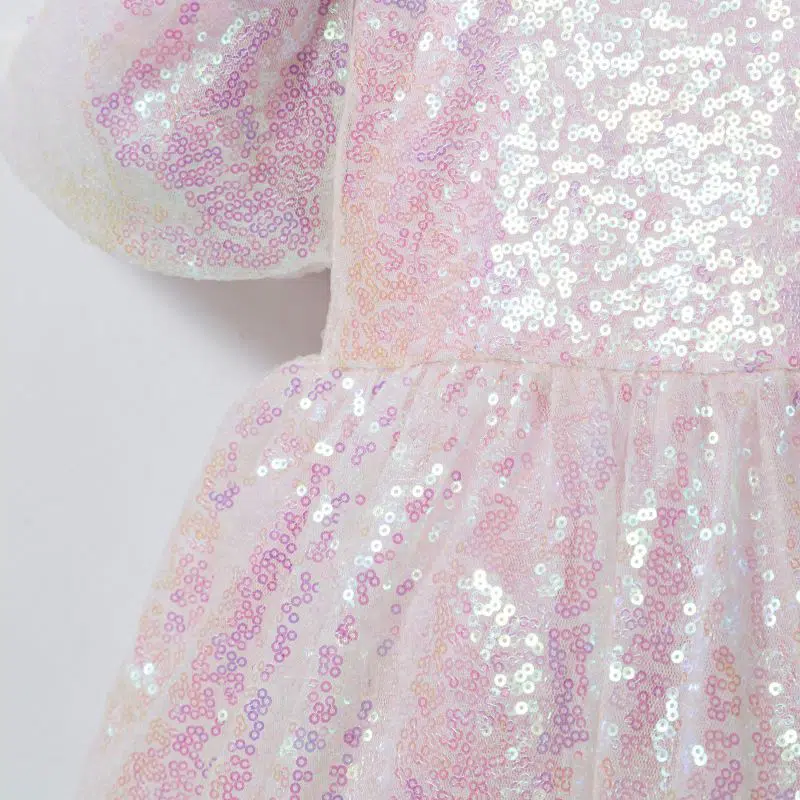 Robe de Fête Rose Poudré Pling Pling – Réf 3360 – (3-4 Ans)