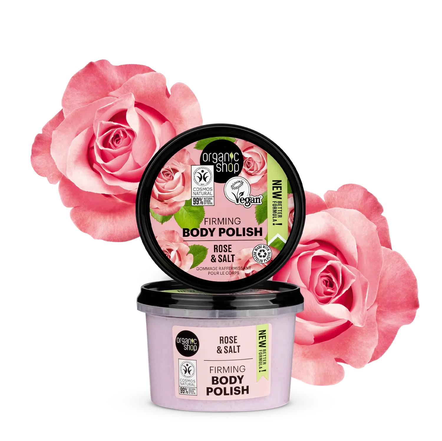 Gommage Corps Raffermissant Rose & Sel, 250 ml