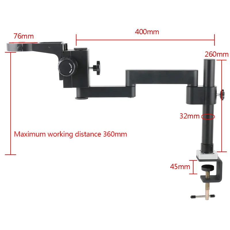 Microscope Trinoculaire Stéréo 3.5-200X avec Caméras Multimédia 48MP et Supports Articulés - 4K, 2K, 1080P