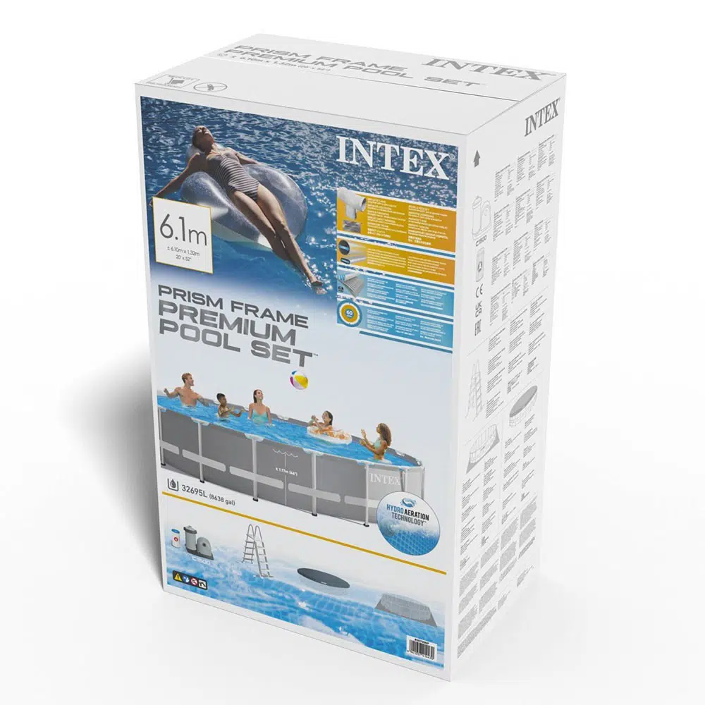 Piscine Prism Frame ronde 6,10 x 1,32 m