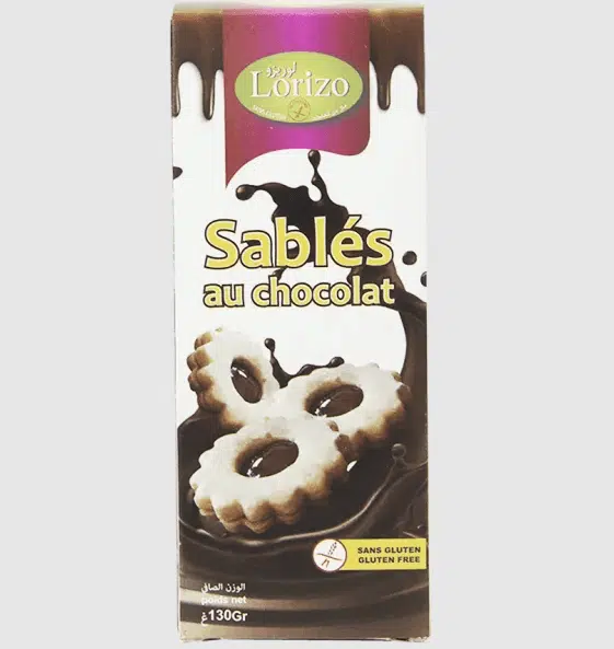 SABLE AUX CHOCOLAT 130 GR LORIZO