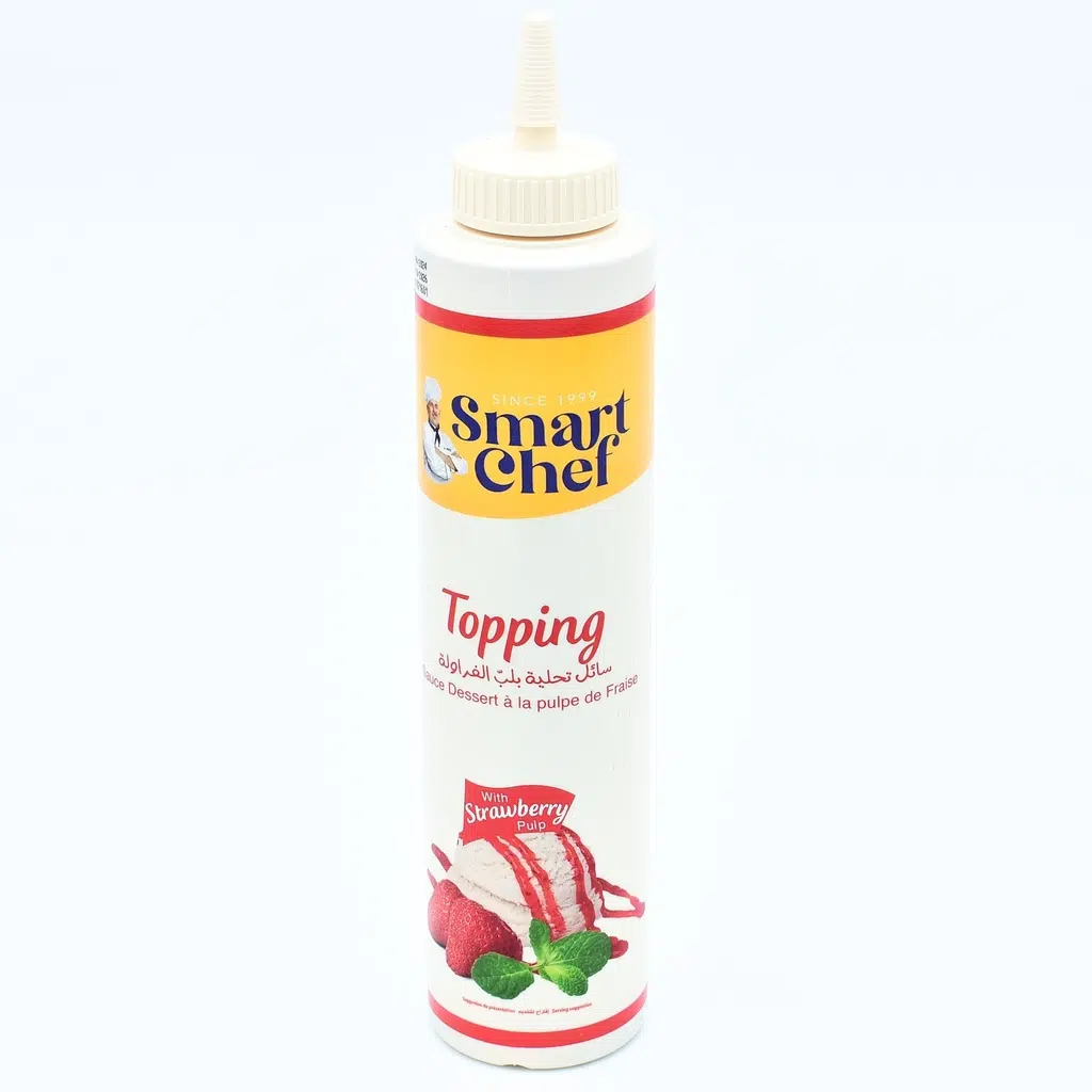 SAUCE DESSERT TOPPING FRAISE 750GR SMART CHEF