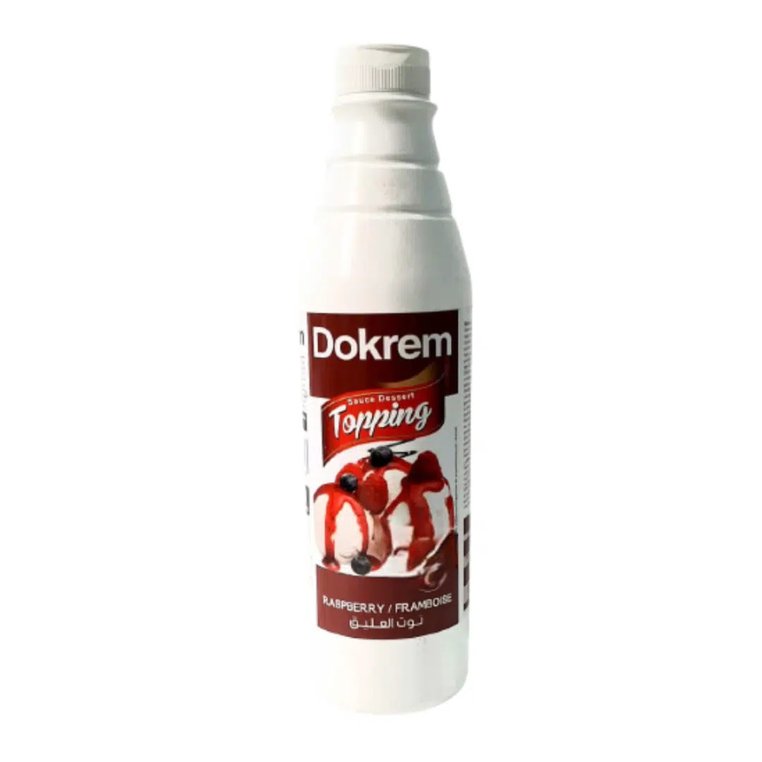 SAUCE TOPPING FRAMBOISE 750 GR DOKREM