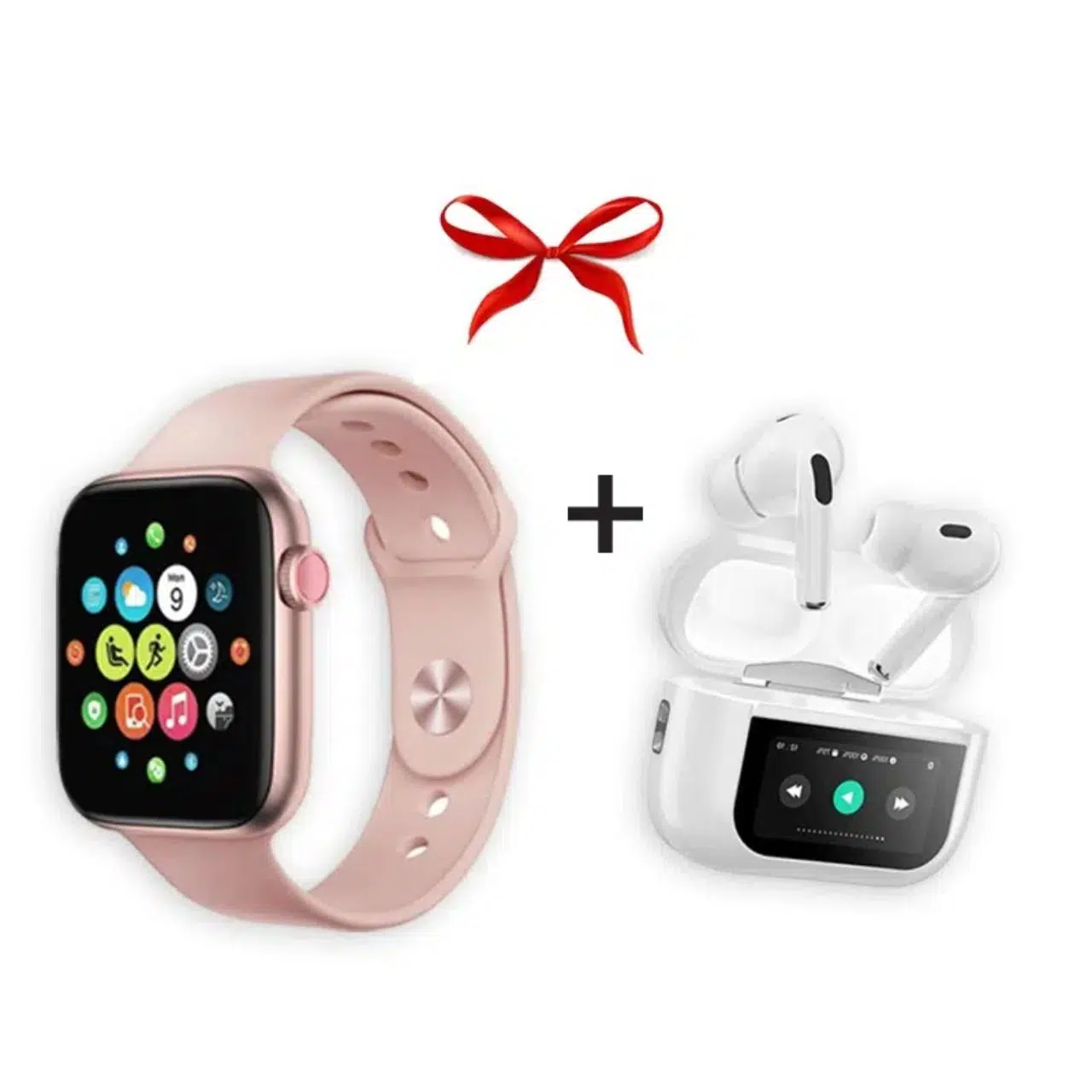 PACK Smart Watch T500 Plus Pro + Airpod A9 pro avec Ecran tactile