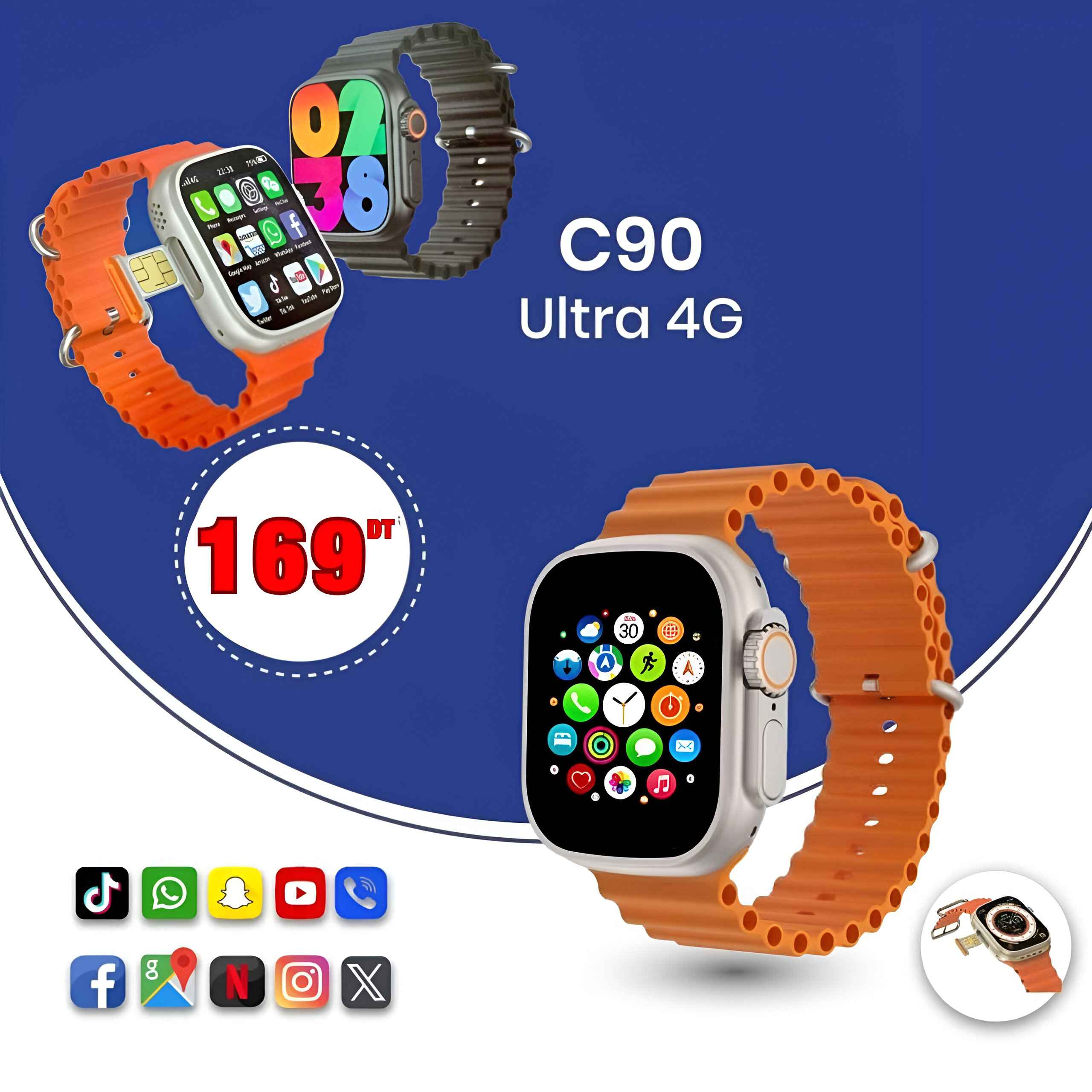 Montre connectée C90 ultra