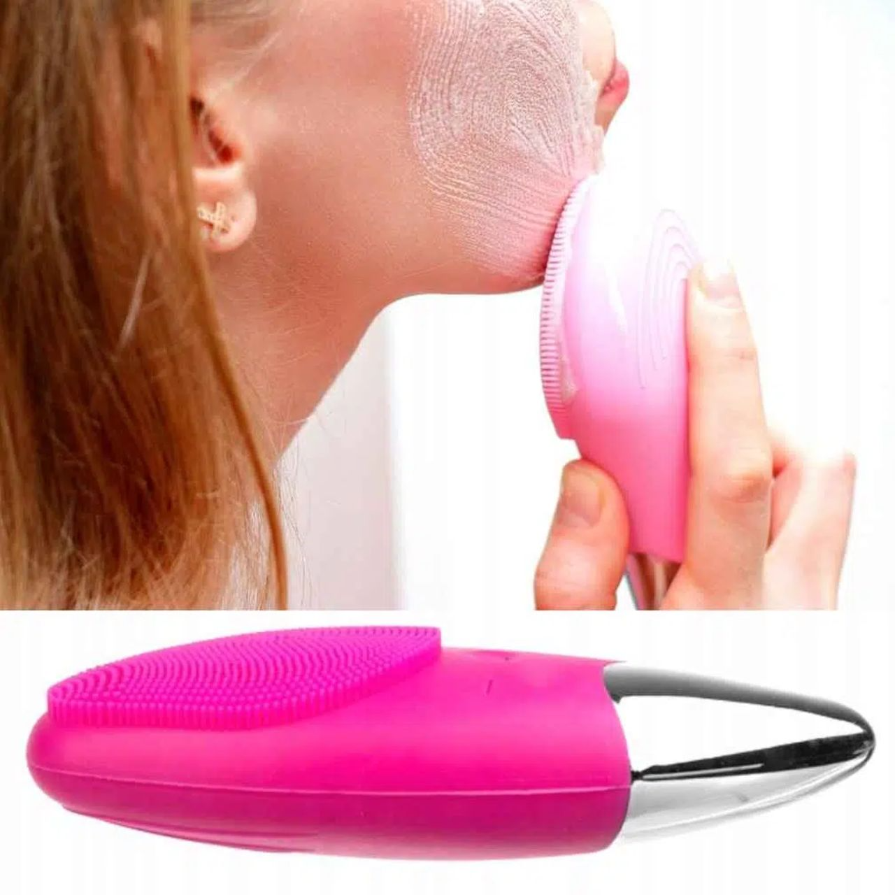 Pack Machine de nettoyage de brosse de maquillage + Brosse nettoyante et massante pour le visage