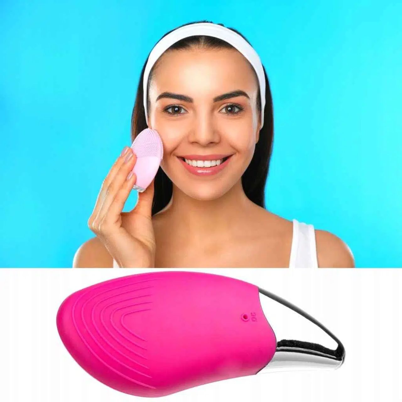 Pack Machine de nettoyage de brosse de maquillage + Brosse nettoyante et massante pour le visage