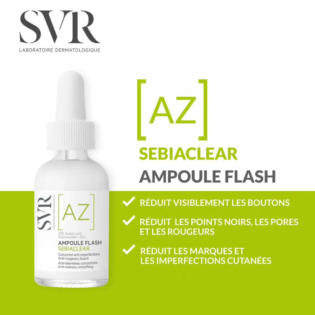 SVR SEBIACLEAR AMPOULE AZ + CREME SEBIACLEAR SPF 50+